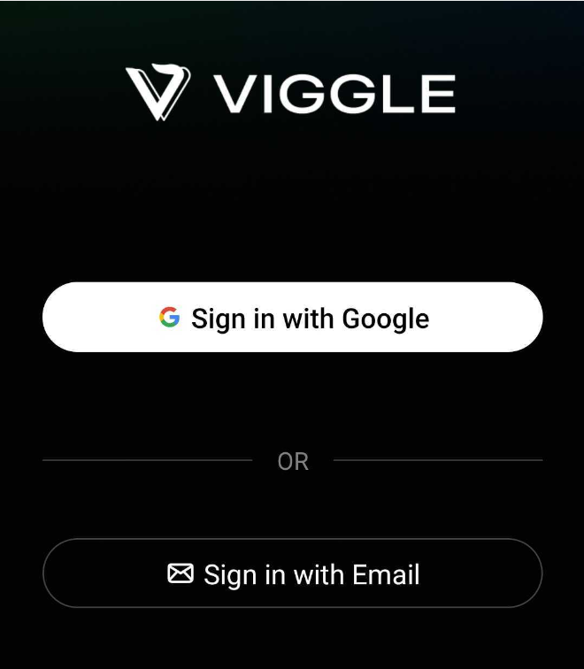 Sign In With Your Google Or Email