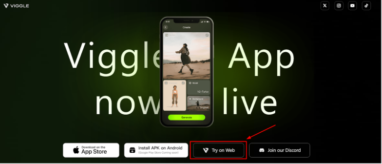 Viggle AI Website & Click Try On Web